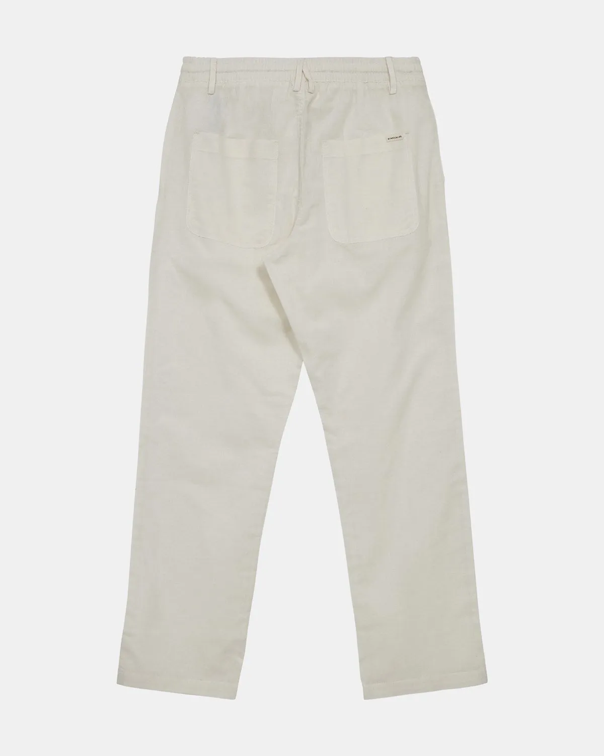 AKJAN COT/LINEN ELA PANTS - Tofu sold by anerkjendt product image thumbnail 3