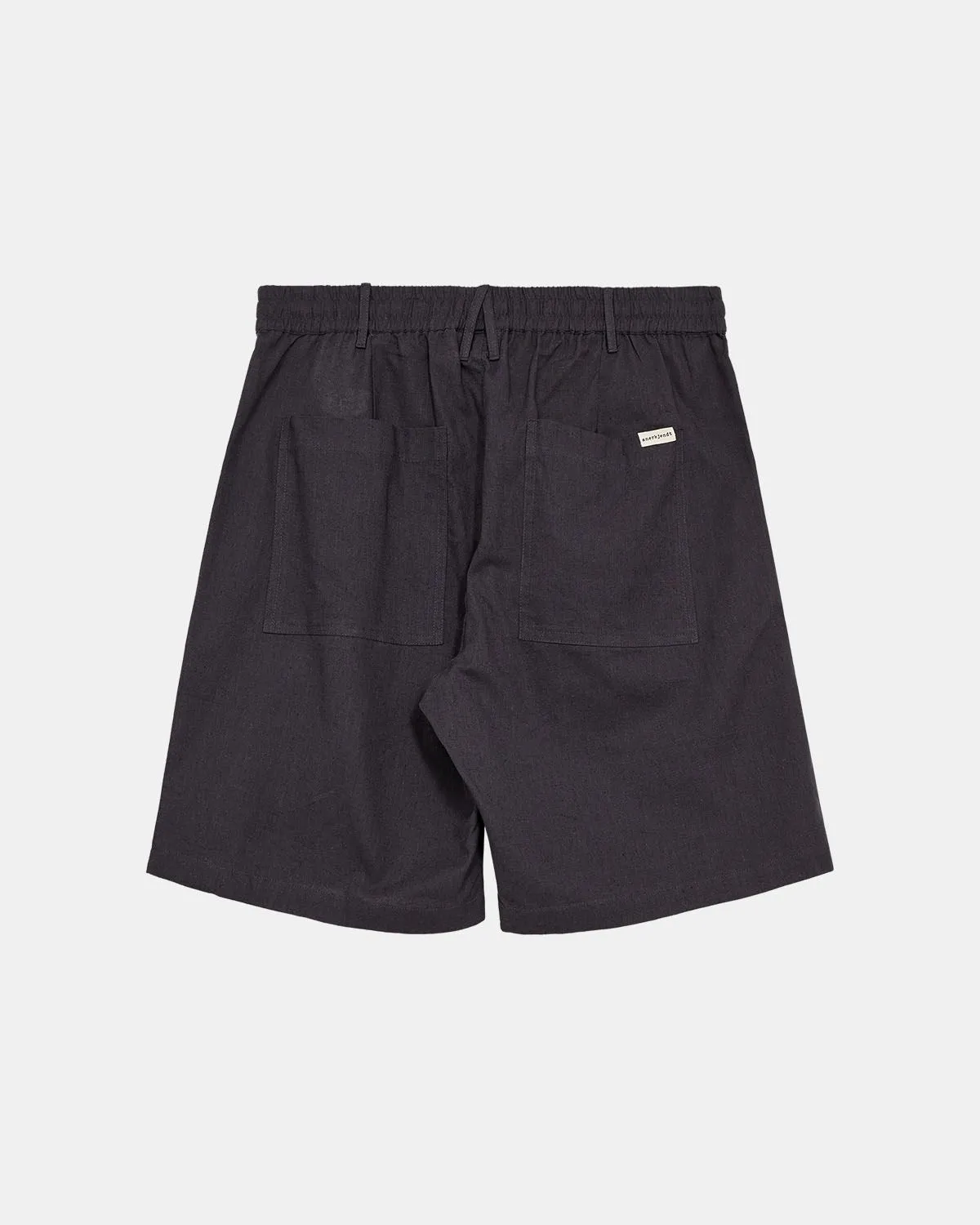 AKLT JAMES COT/LINEN ELA SHORTS - Dark Grey sold by anerkjendt product image thumbnail 3