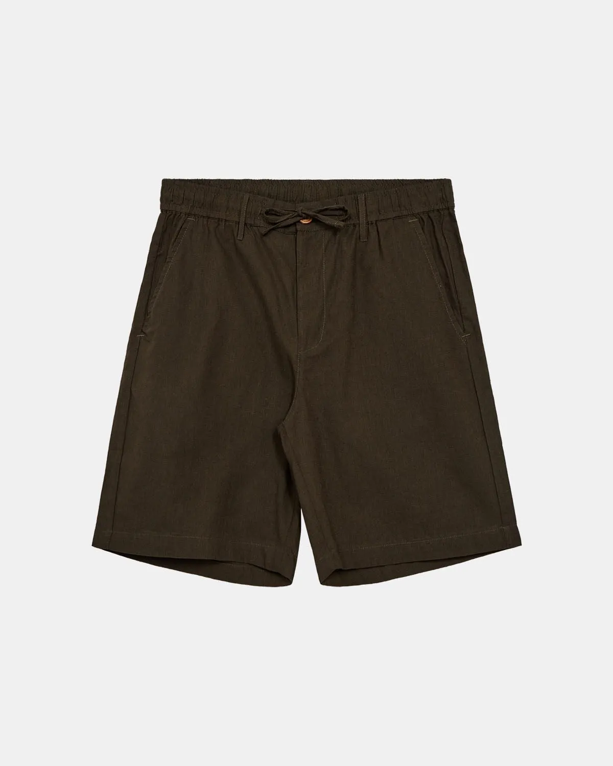 AKLT JAMES COT/LINEN ELA SHORTS - Forest night sold by anerkjendt