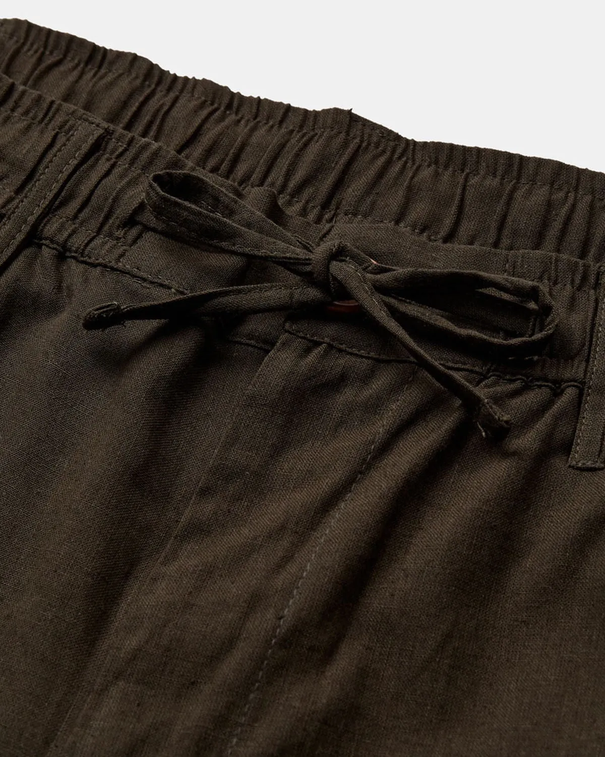 AKLT JAMES COT/LINEN ELA SHORTS - Forest night sold by anerkjendt product image thumbnail 2
