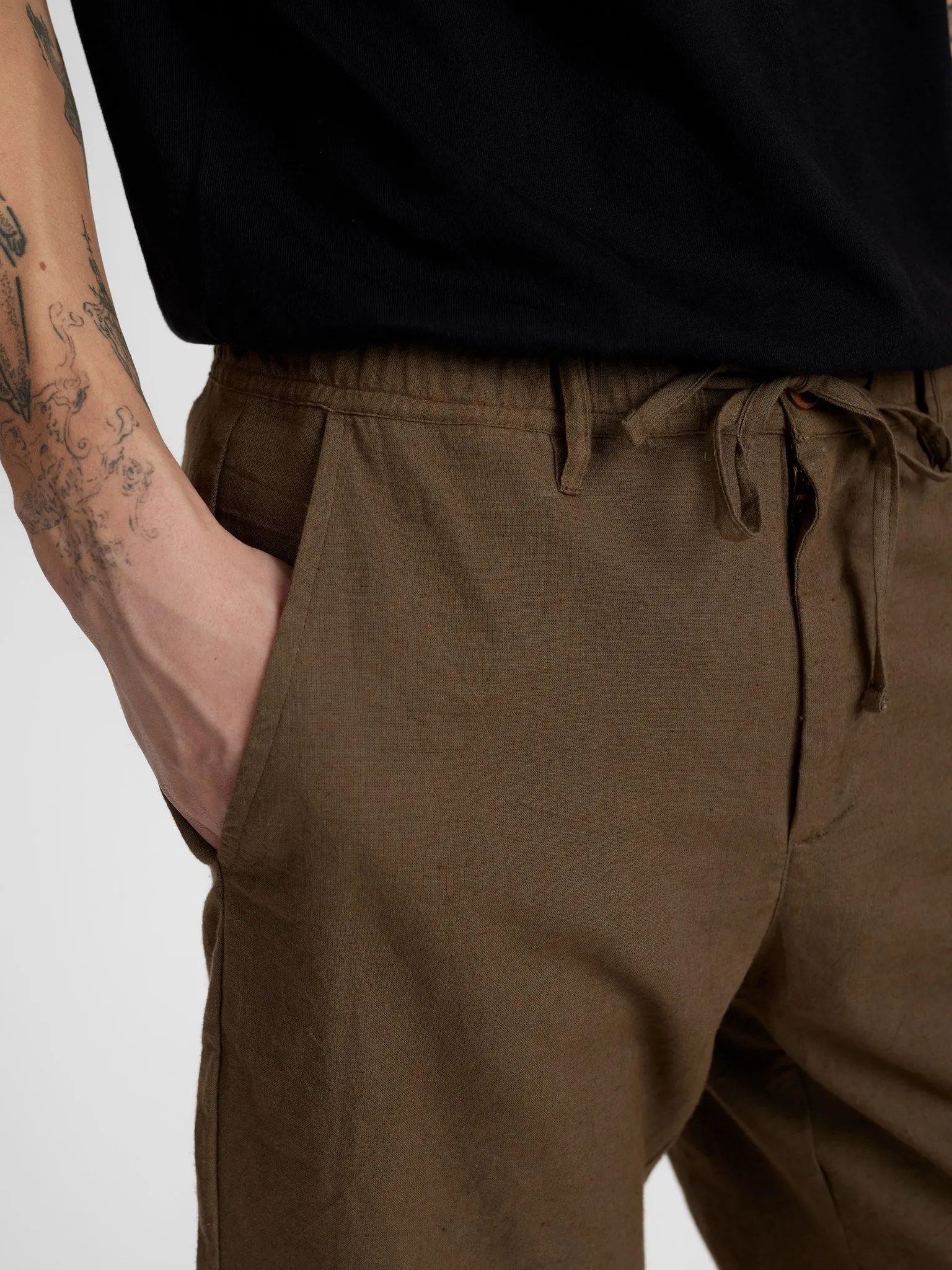 AKLT JAMES COT/LINEN ELA SHORTS - Cub sold by anerkjendt product image thumbnail 4