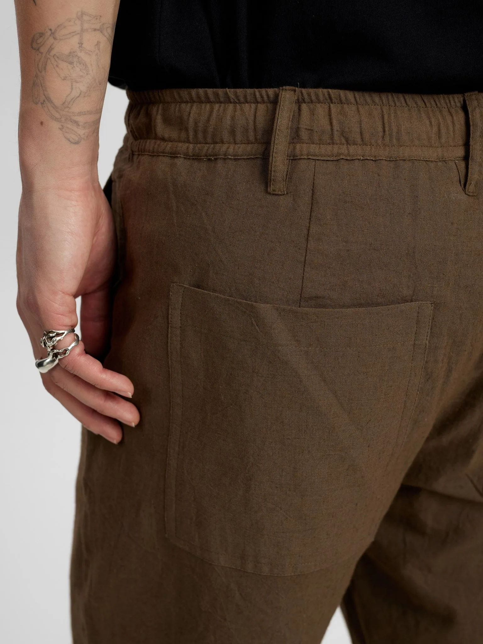 AKLT JAMES COT/LINEN ELA SHORTS - Cub sold by anerkjendt product image thumbnail 5