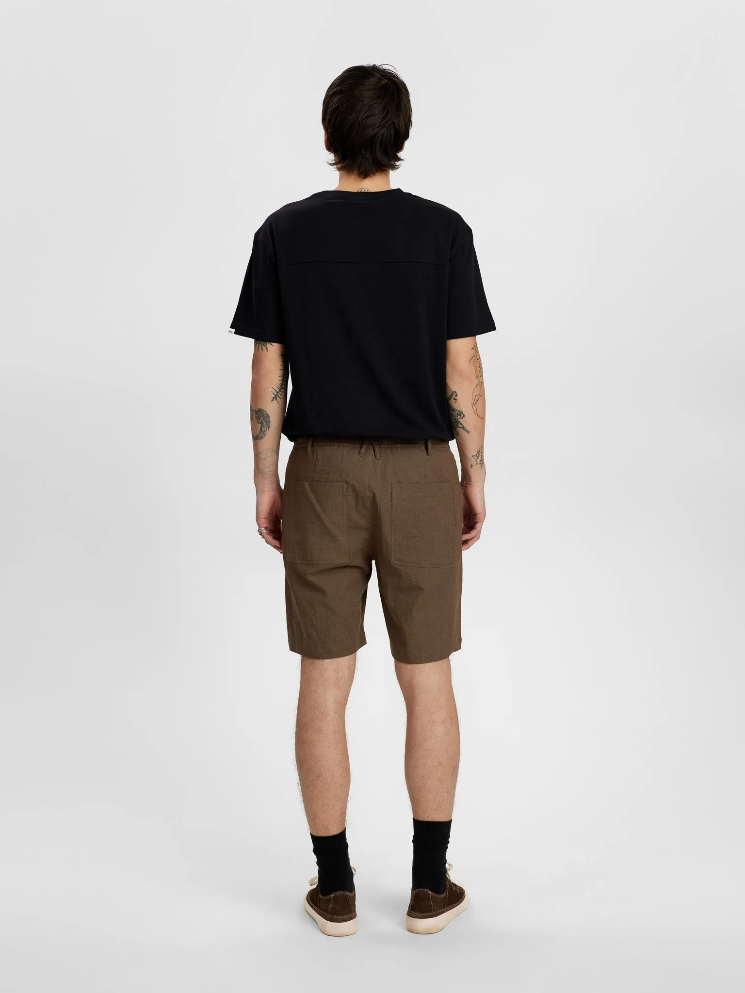 AKLT JAMES COT/LINEN ELA SHORTS - Cub sold by anerkjendt product image thumbnail 2