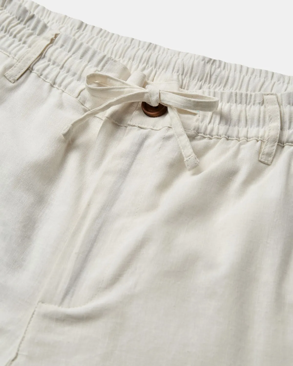 AKLT JAMES COT/LINEN ELA SHORTS - Tofu sold by anerkjendt product image thumbnail 2