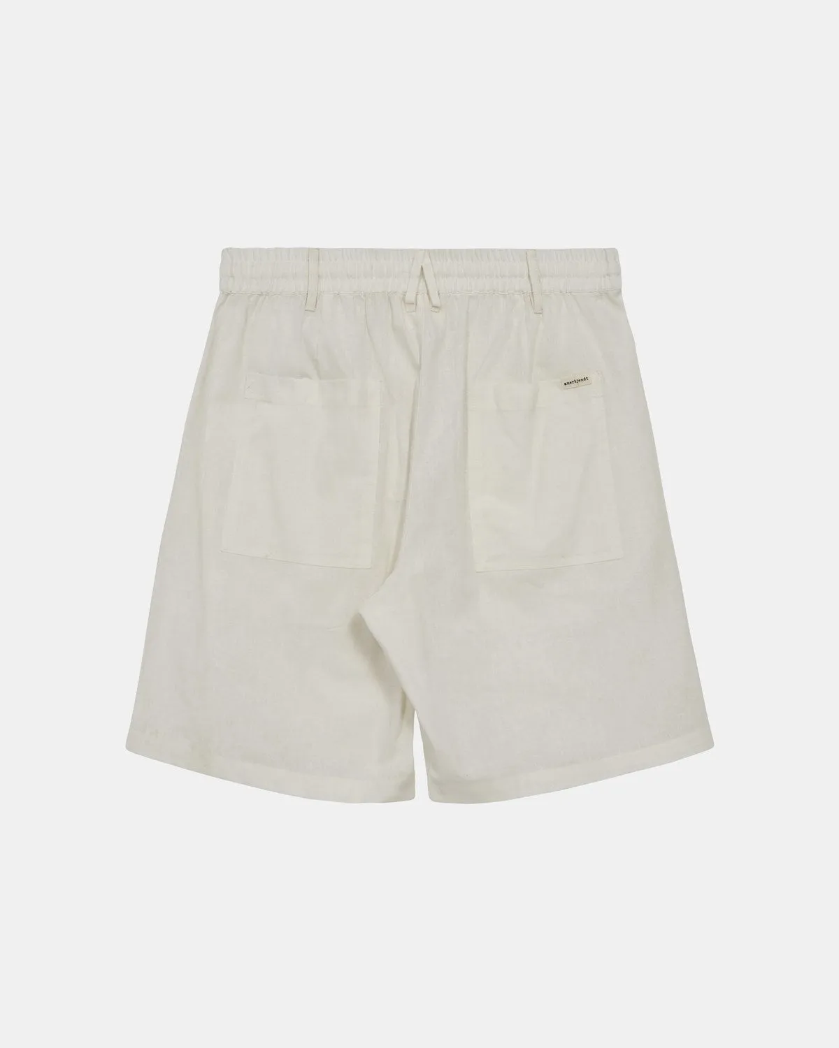 AKLT JAMES COT/LINEN ELA SHORTS - Tofu sold by anerkjendt product image thumbnail 3