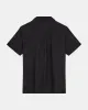 AKLEO S/S COT/LINEN SHIRT - Caviar sold by anerkjendt