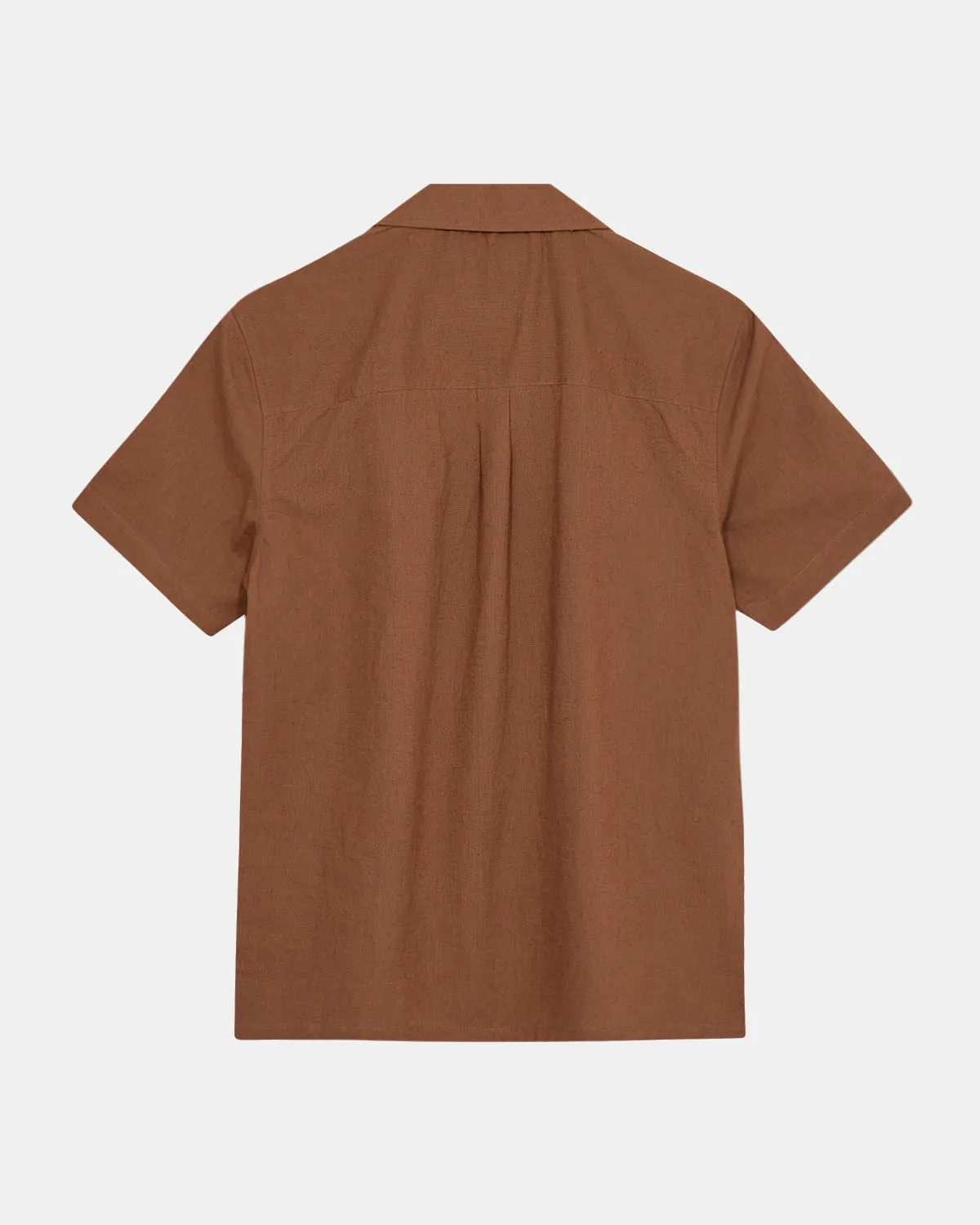 AKLEO S/S COT/LINEN SHIRT - Chipmunk sold by anerkjendt product image thumbnail 2