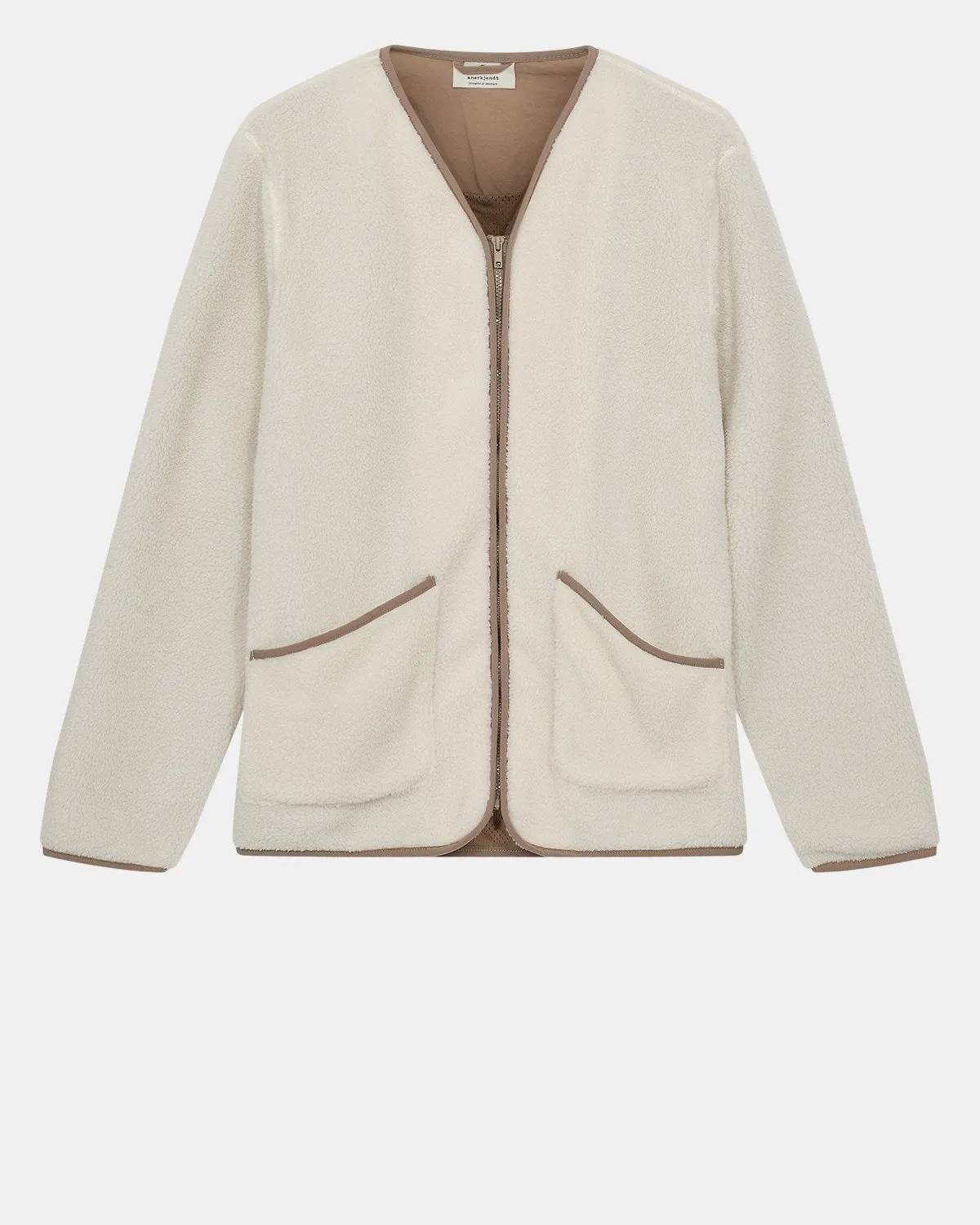 AKANDERS PILE CARDIGAN - Tofu sold by anerkjendt