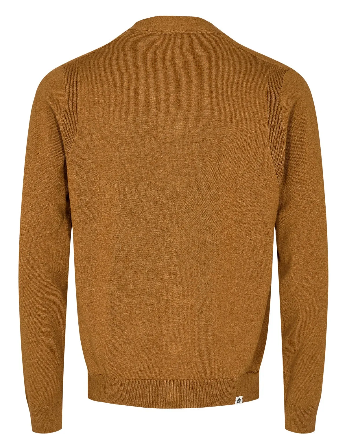 AKSVEND COT/SILK CARDIGAN - Golden Brown sold by anerkjendt product image thumbnail 2