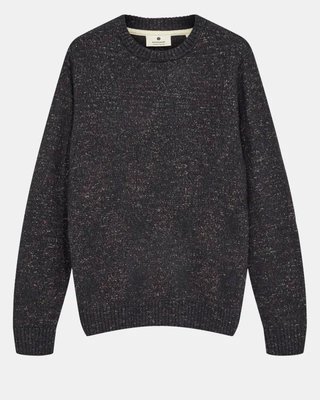 AKSUNE SPACE YARN CREW NECK - Sky Captain sold by anerkjendt
