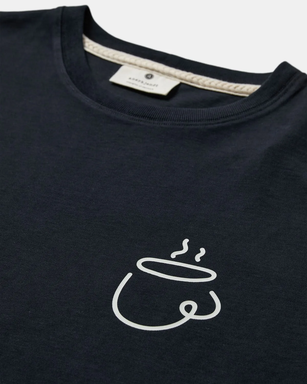 AKVILLADS ESPRESSO PRINT S/S TEE - Sky Captain sold by anerkjendt product image thumbnail 3