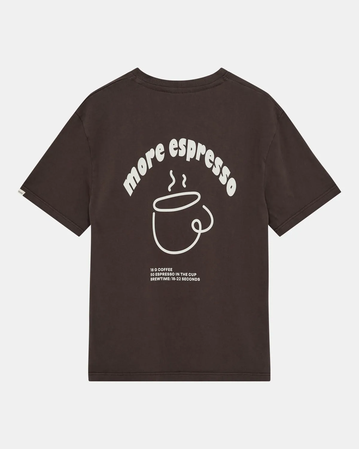 AKVILLADS ESPRESSO PRINT S/S TEE - Mulch sold by anerkjendt product image thumbnail 2