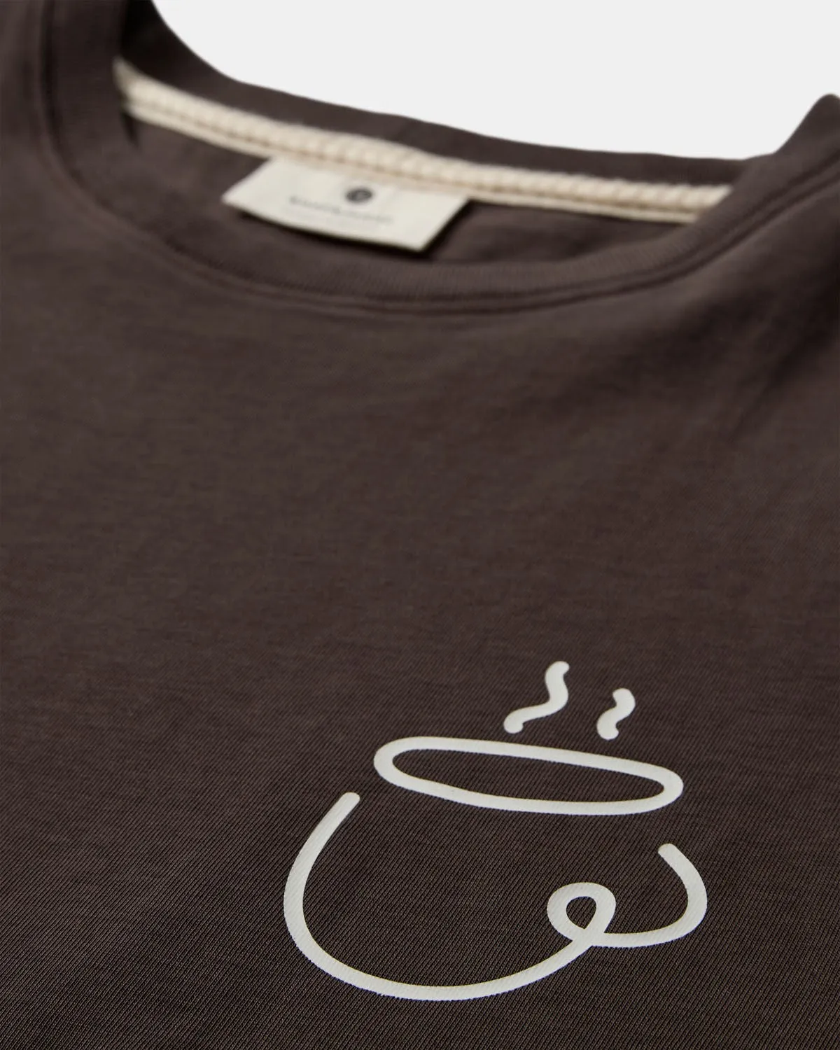 AKVILLADS ESPRESSO PRINT S/S TEE - Mulch sold by anerkjendt product image thumbnail 3