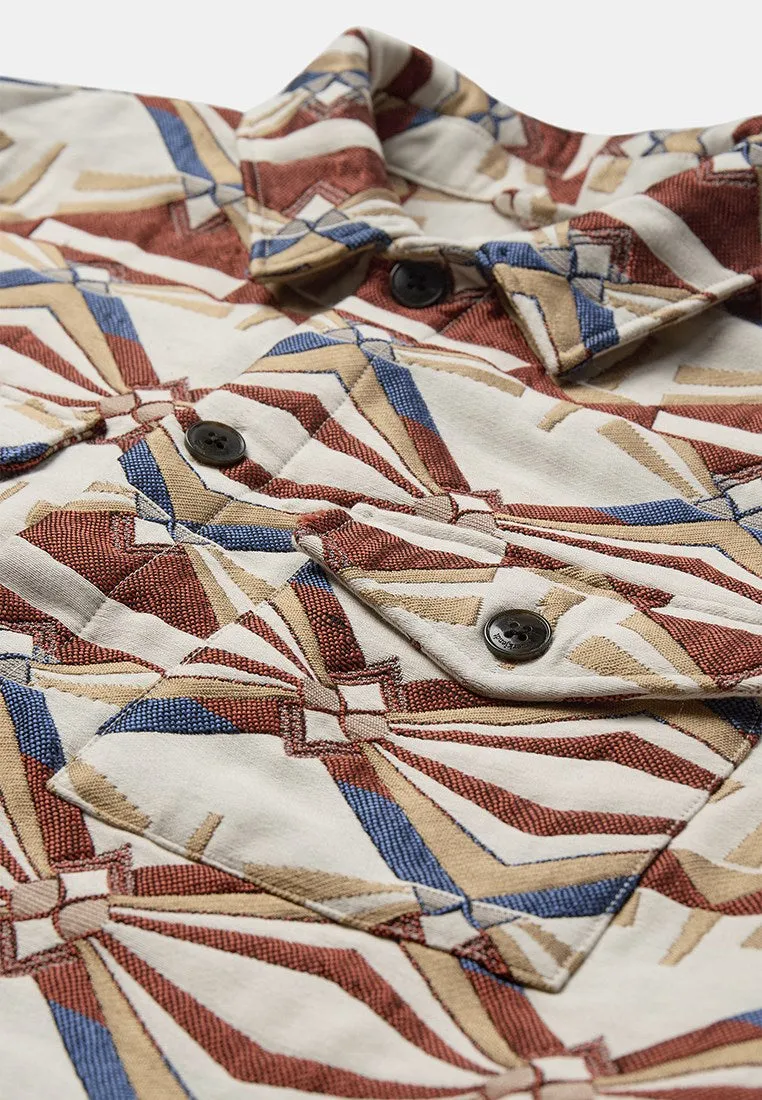 AKOSCAR JACQUARD4 OVERSHIRT - Chili Oil sold by anerkjendt product image thumbnail 2