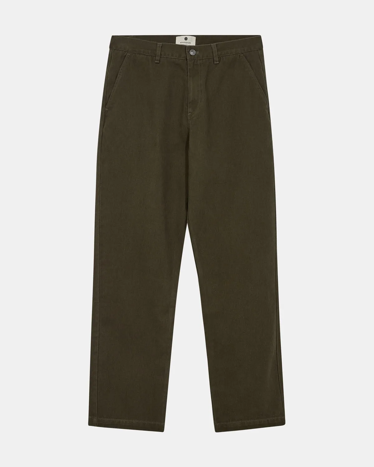 AKJAN TWILL PANTS - Forest night sold by anerkjendt