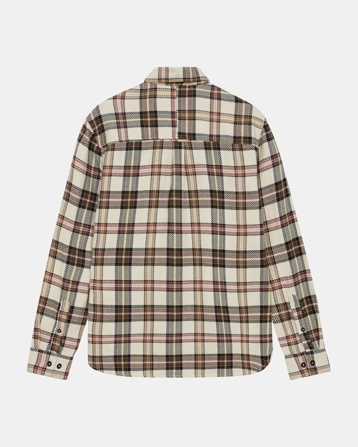 AKLEIF TWILL CHECK SHIRT - Tofu sold by anerkjendt product image thumbnail 4