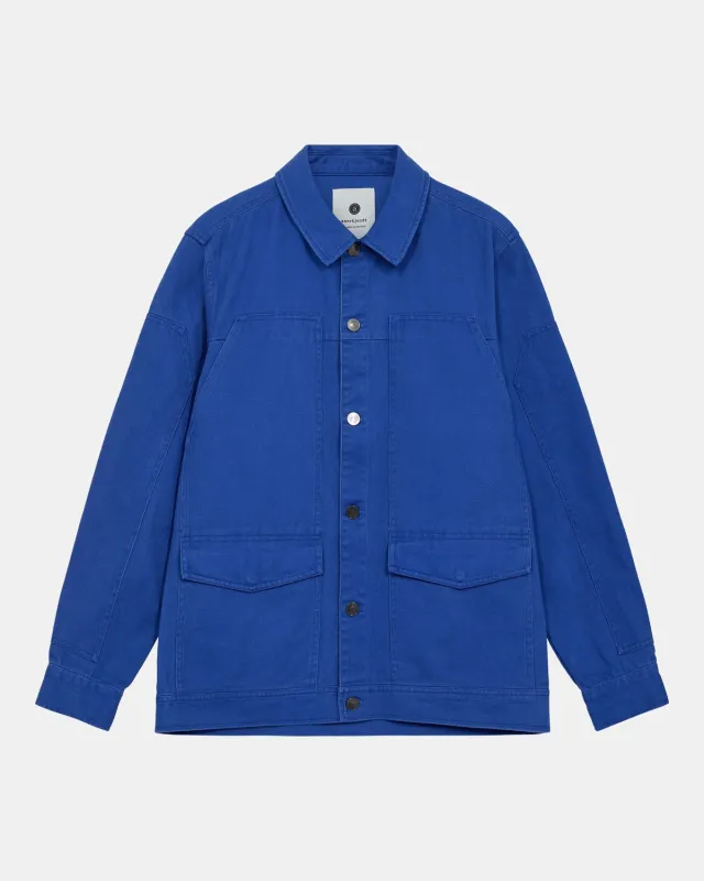 AKOSCAR TWILL OVERSHIRT - Nautical Blue sold by anerkjendt