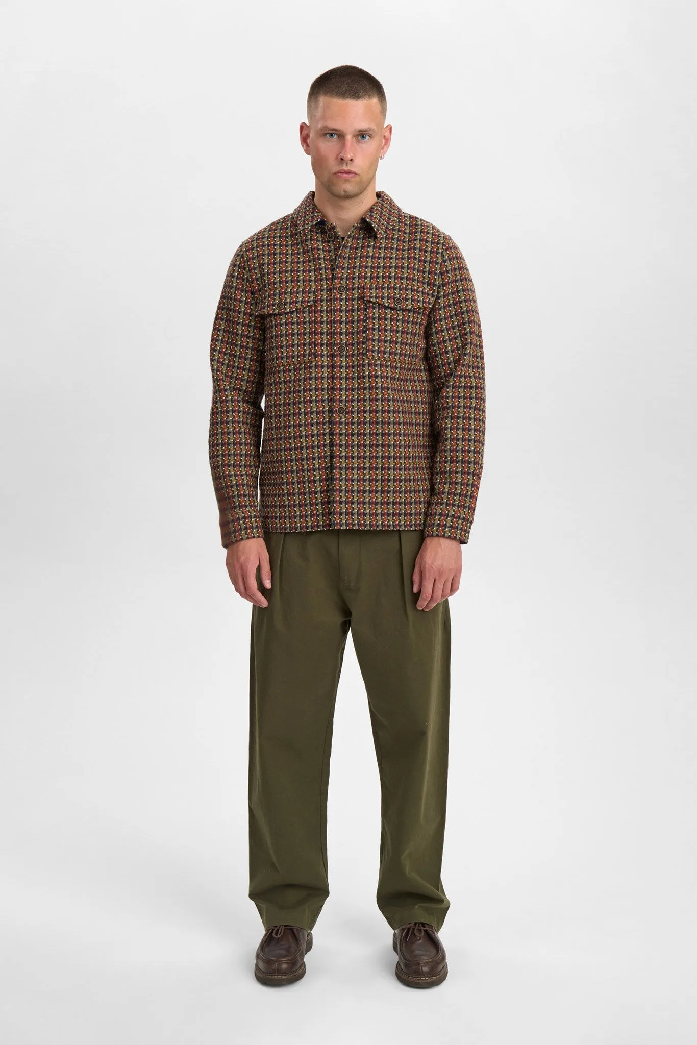 AKOSCAR NEW MULTI COL OVERSHIRT. - Tiger´s Eye sold by anerkjendt product image thumbnail 5