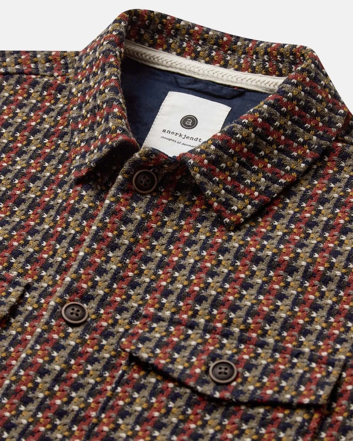 AKOSCAR NEW MULTI COL OVERSHIRT. - Tiger´s Eye sold by anerkjendt product image thumbnail 4