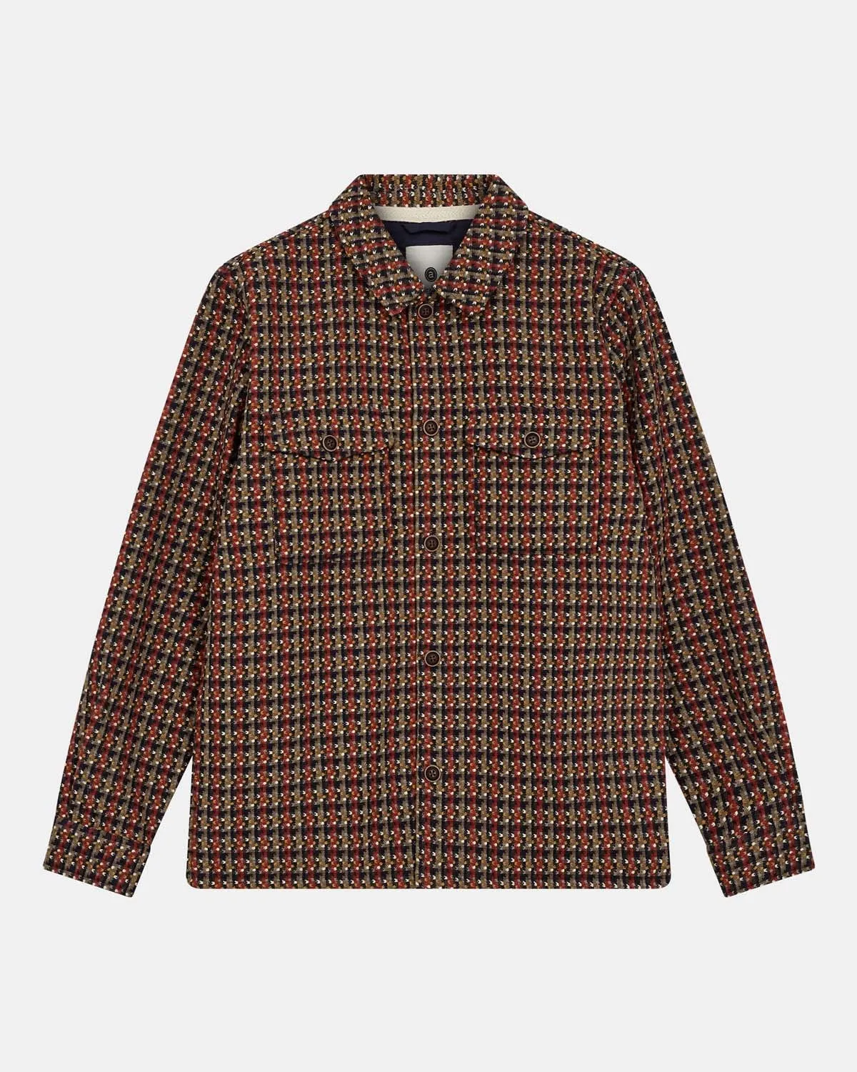 AKOSCAR NEW MULTI COL OVERSHIRT. - Tiger´s Eye sold by anerkjendt