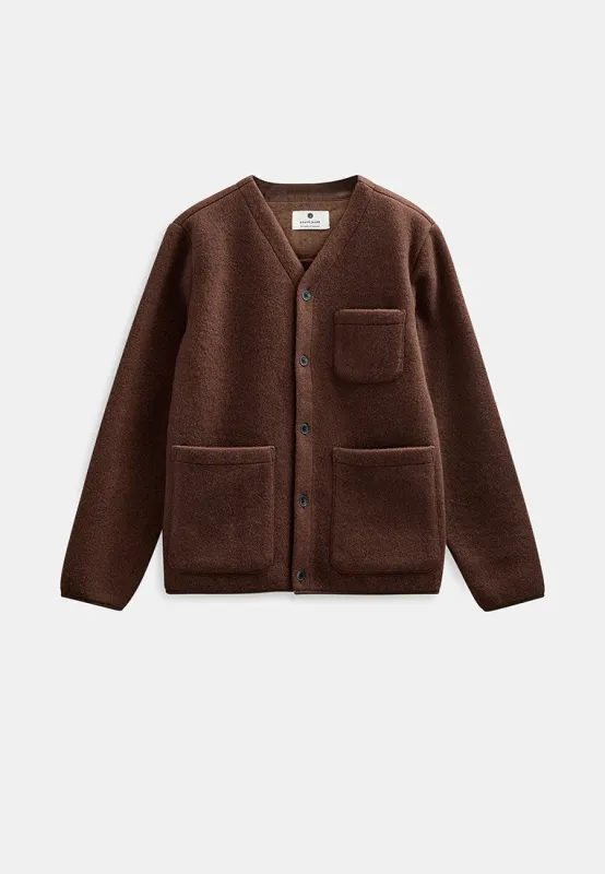 AKSIGURD BOILED WOOL OVERSHIRT - Carafe sold by anerkjendt