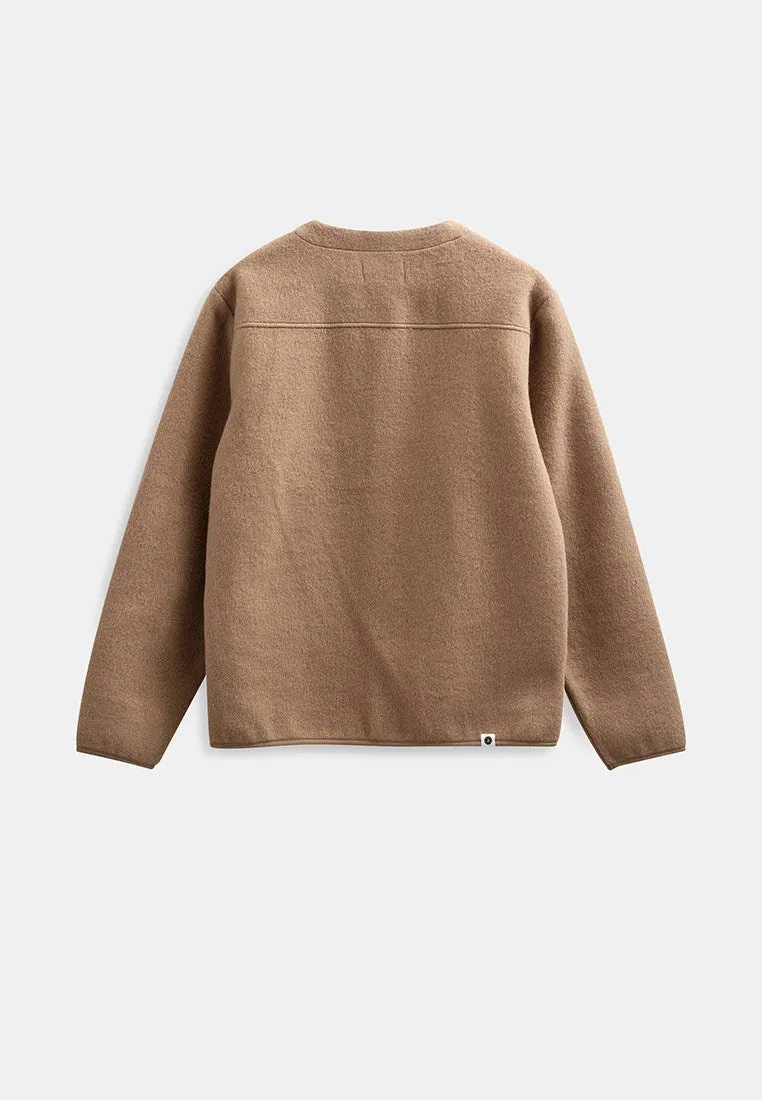 AKSIGURD BOILED WOOL OVERSHIRT - Tiger´s Eye sold by anerkjendt product image thumbnail 3