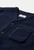 AKSIGURD BOILED WOOL OVERSHIRT - Sky Captain sold by anerkjendt