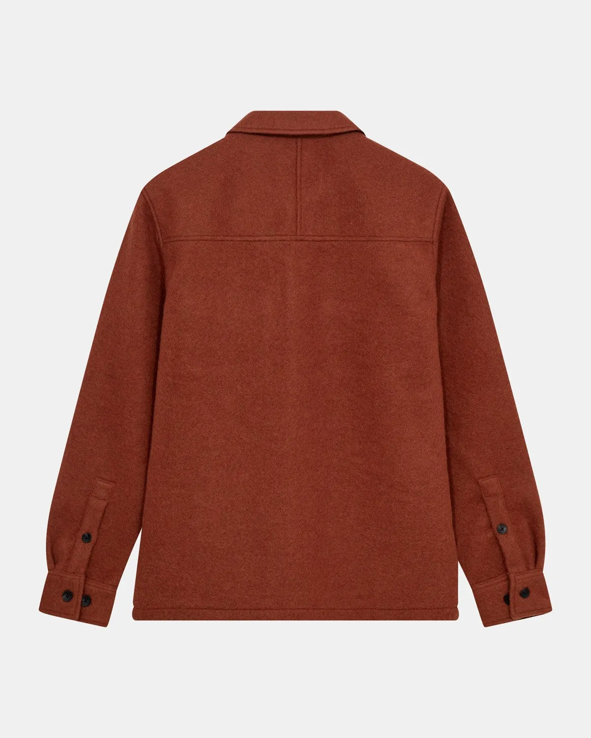 AKOSCAR BOILED WOOL OVERSHIRT - Chili Oil sold by anerkjendt product image thumbnail 2