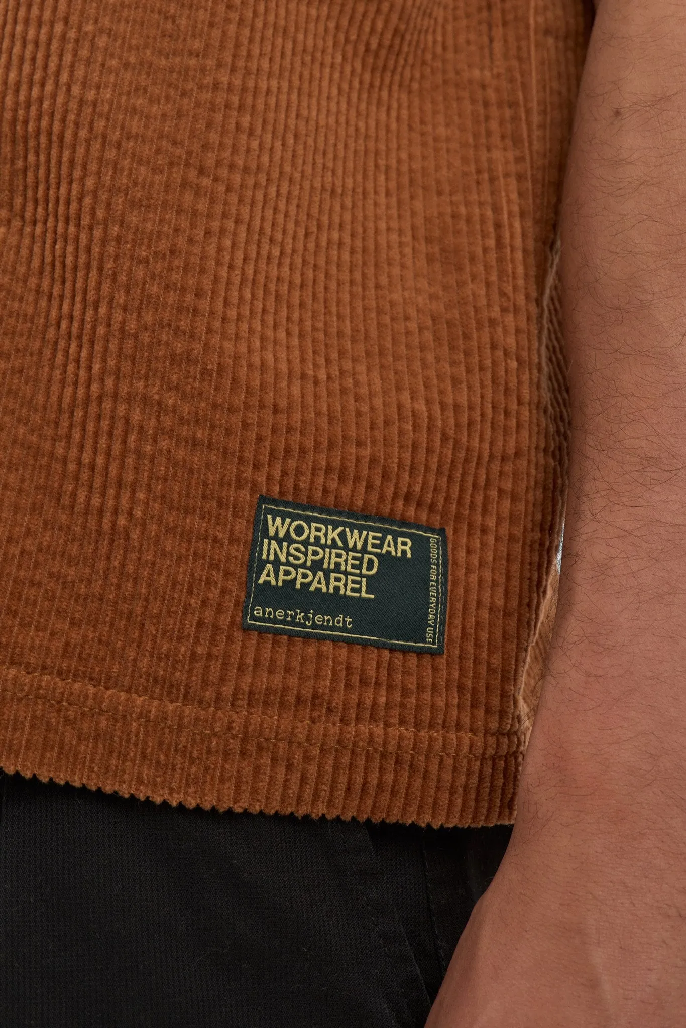 AKVILLADS CORDUROY S/S TEE - Chili Oil sold by anerkjendt product image thumbnail 5