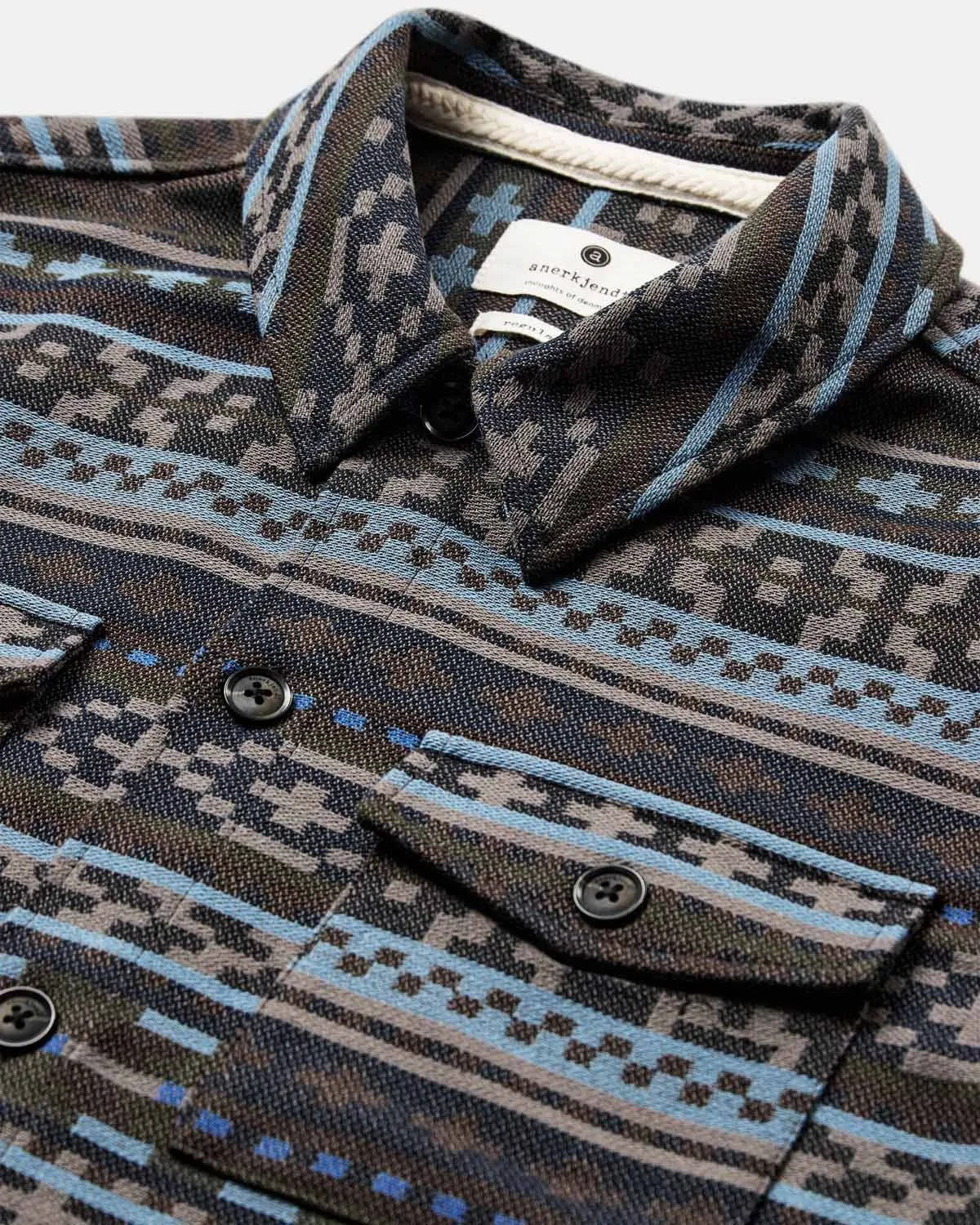 AKOSCAR INKA OVERSHIRT - Sky Captain sold by anerkjendt product image thumbnail 3