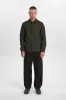 AKOSCAR WOOL OVERSHIRT - Forest night sold by anerkjendt