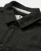 AKOSCAR WOOL OVERSHIRT - Forest night sold by anerkjendt