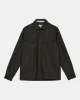 AKOSCAR WOOL OVERSHIRT - Forest night sold by anerkjendt