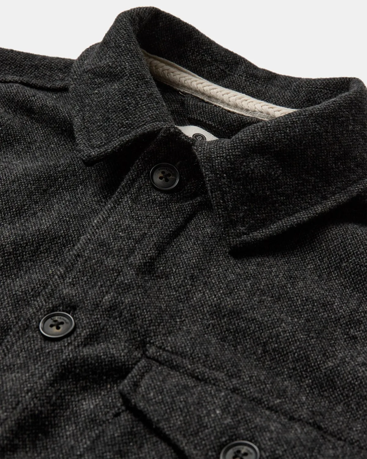 AKOSCAR WOOL OVERSHIRT - Granite Gray sold by anerkjendt product image thumbnail 3
