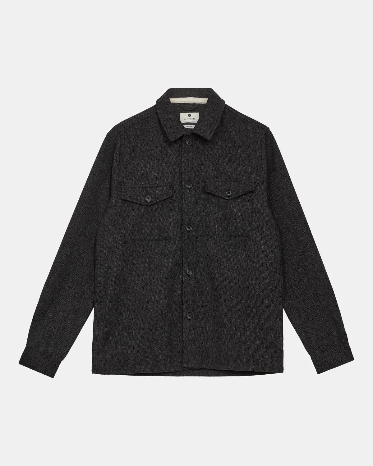 AKOSCAR WOOL OVERSHIRT - Granite Gray sold by anerkjendt