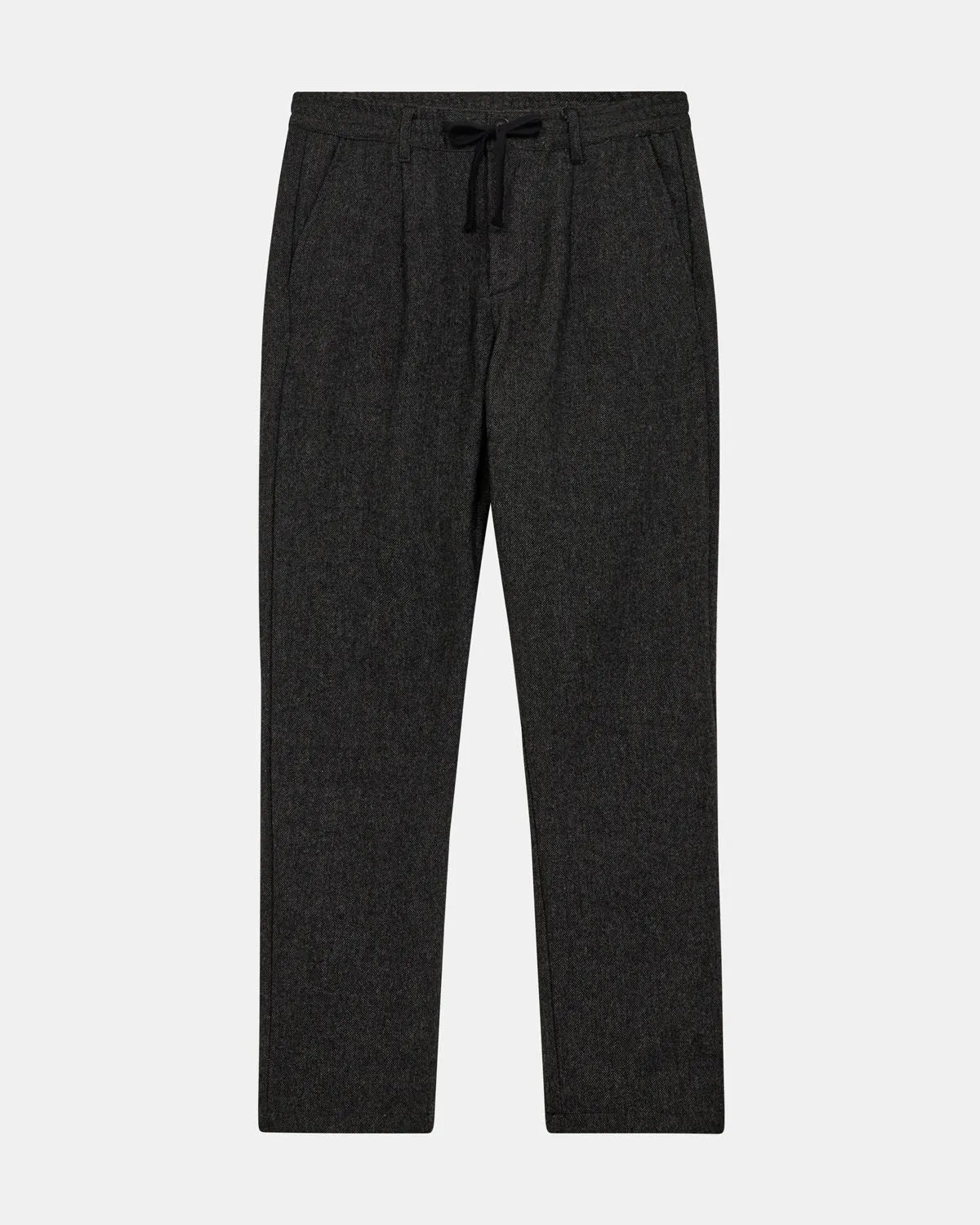 AKJAN PLEAT WOOL PANTS - Granite Gray sold by anerkjendt