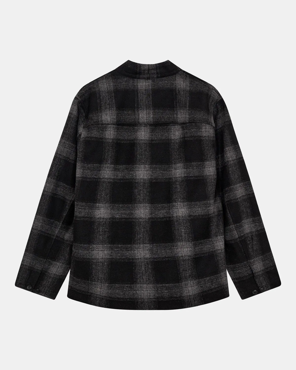 AKJESPER WOOL CHECK KIMONO - Caviar sold by anerkjendt product image thumbnail 5