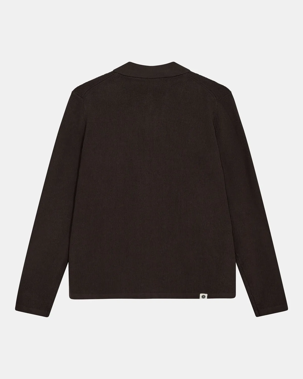 AKSVEND NEEDLE RIB KNIT CARDIGAN - Mulch sold by anerkjendt product image thumbnail 3