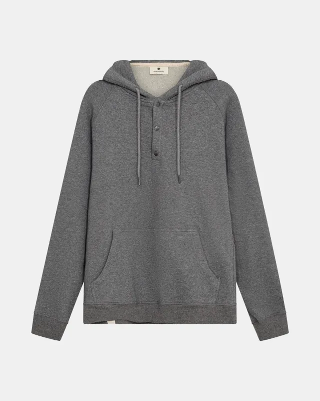 AKTONI BASIC HOODIE SWEAT - Medium Grey mel sold by anerkjendt