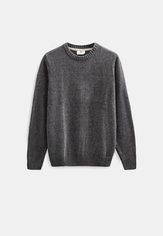 AKSUNE CHENILLE KNIT - Granite Gray made by anerkjendt