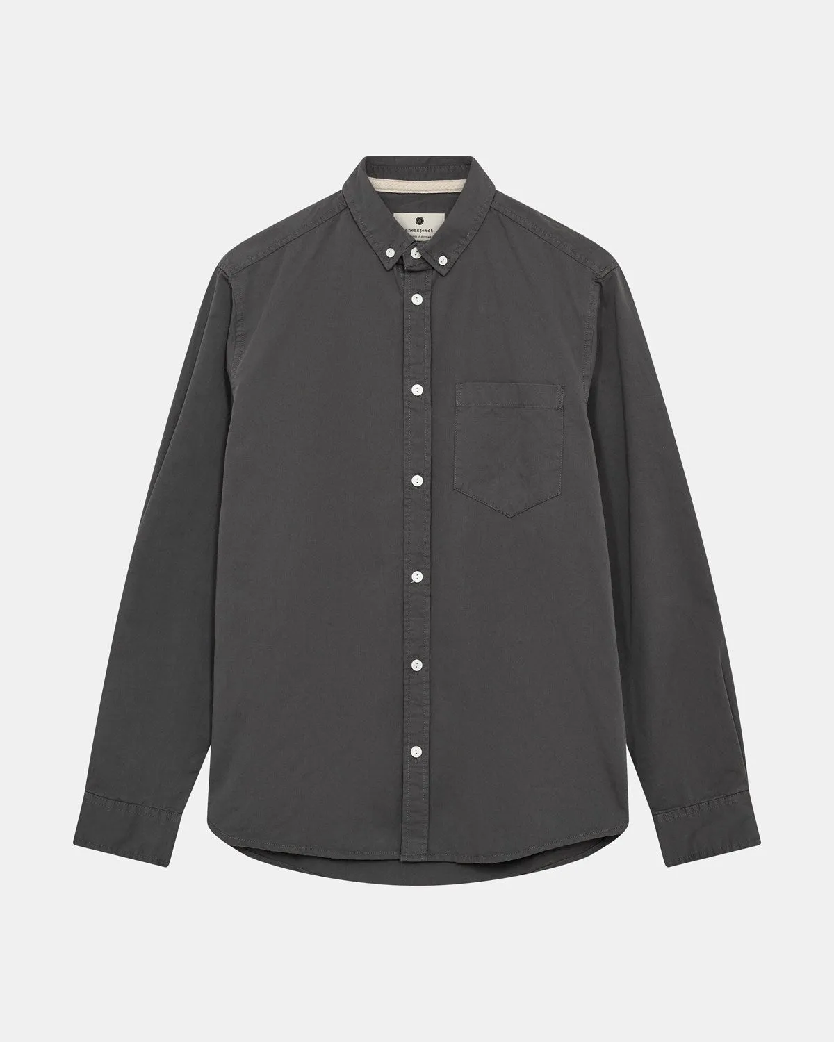 AKKONRAD L/S TWILL SHIRT - Granite Gray sold by anerkjendt