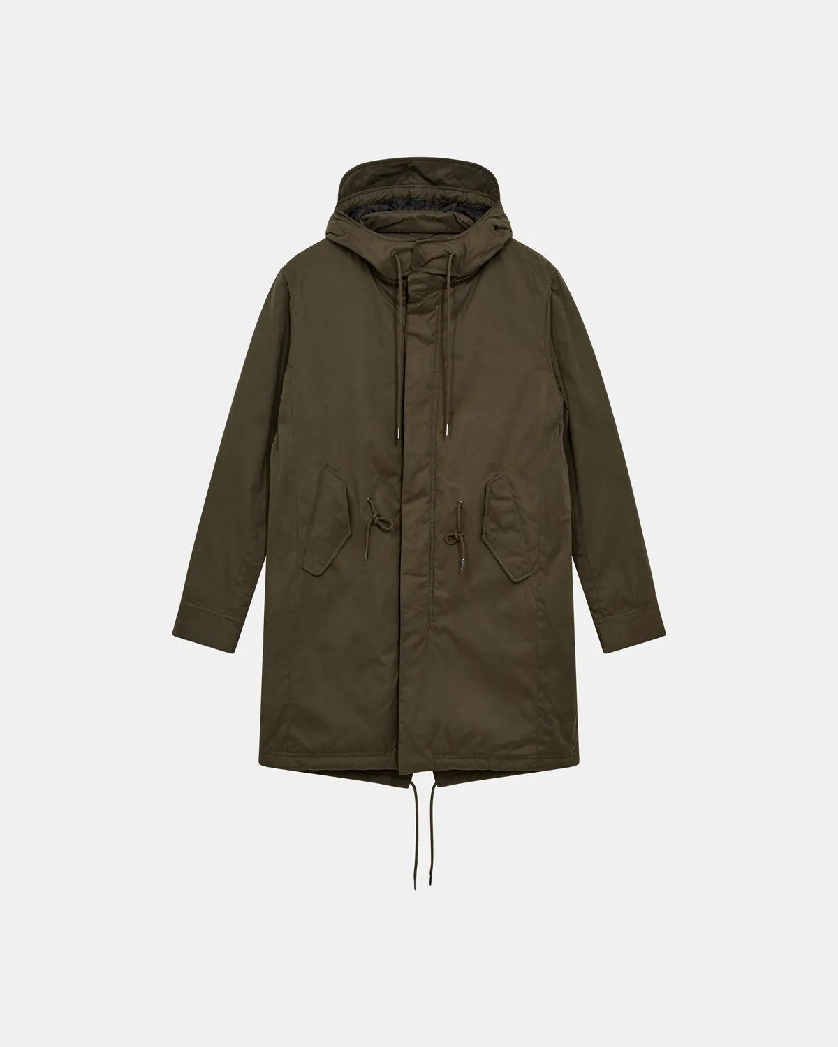 AKPER COTTON/NYLON PARKA JACKET - Forest night sold by anerkjendt