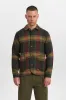 AKOSCAR HEAVY TWILL OVERSHIRT - Forest night sold by anerkjendt