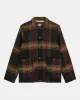 AKOSCAR HEAVY TWILL OVERSHIRT - Forest night sold by anerkjendt