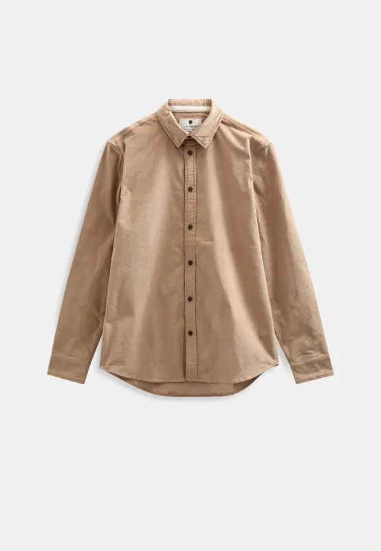 AKLEIF SOLID CORD SHIRT - Tiger´s Eye sold by anerkjendt