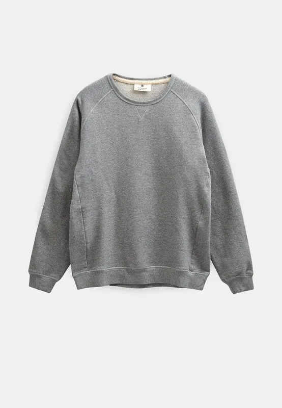 AKTONI BASIC SWEAT - Medium Grey mel sold by anerkjendt