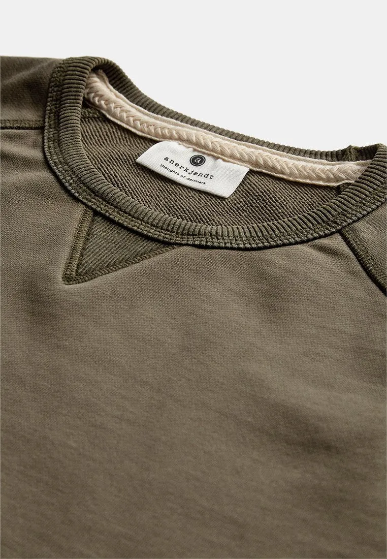 AKTONI BASIC SWEAT - Forest night sold by anerkjendt product image thumbnail 3