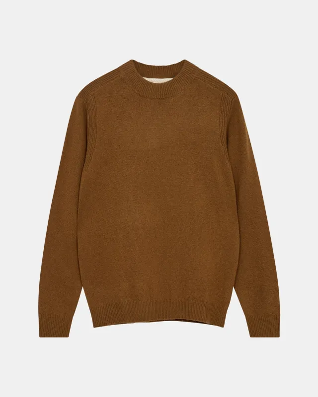 AKRICO LAMBSWOOL KNIT - Golden Brown sold by anerkjendt