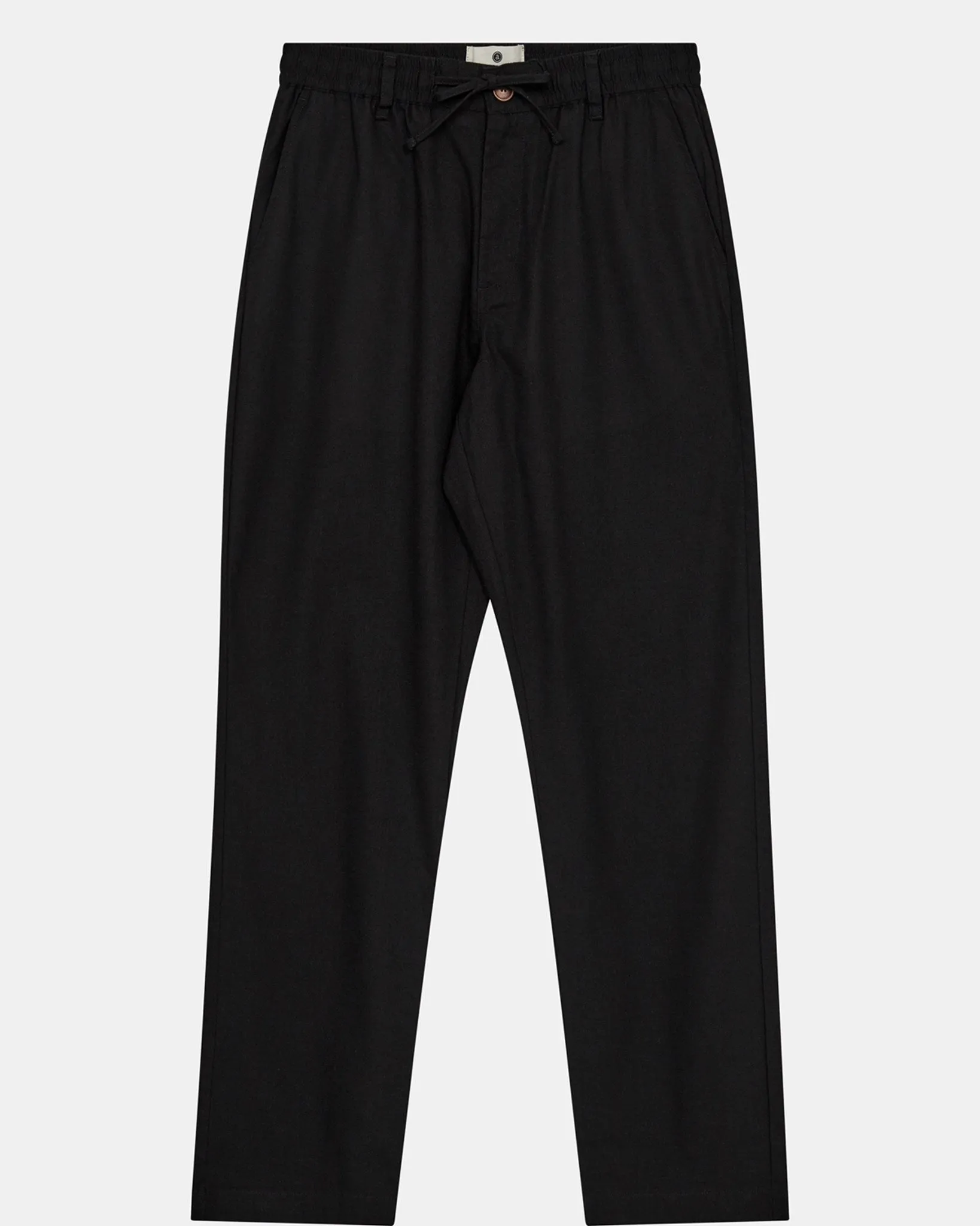 AKJAN COT/LINEN ELA PANTS - Caviar sold by anerkjendt
