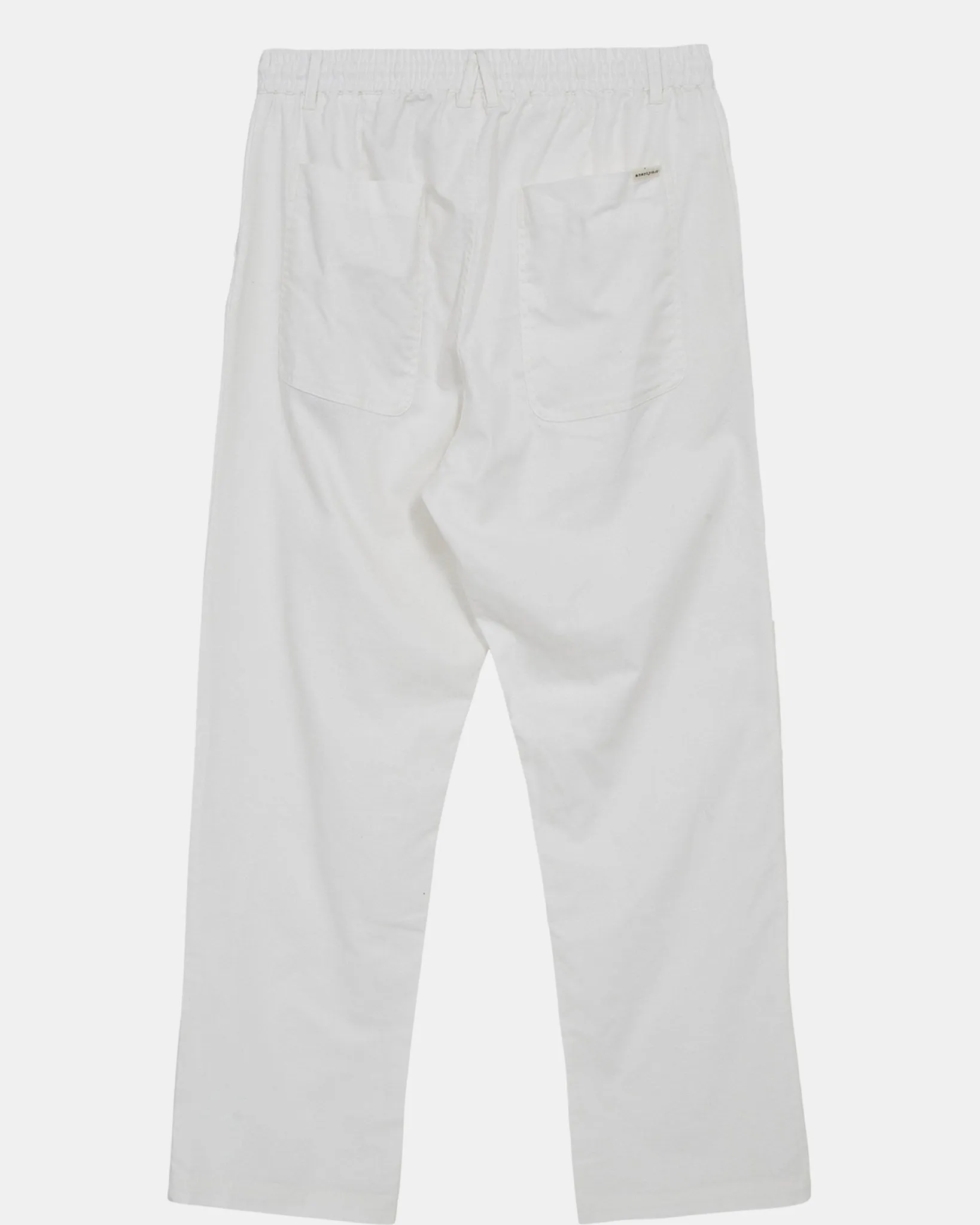 AKJAN COT/LINEN ELA PANTS - Tofu sold by anerkjendt product image thumbnail 2